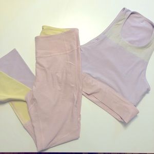 Outdoor Voices sports bra and leggings set